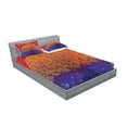thumbnail image 2 of Ambesonne Ethnic Fitted Sheet & Pillow Sham Set, Eastern Art, Queen, Scarlet Blue, 2 of 2