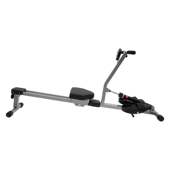 Rowing Machines, Dual Rail Hydraulic Rowing Machine, Liquid Resistance Rower with LED Display, for Home Gym, Full Body Workout, Tracks Time, Strokes, Calories, Durable Build