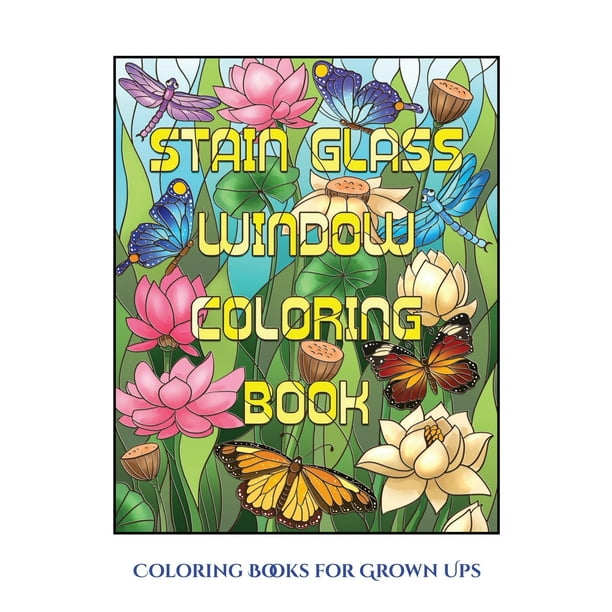Download Coloring Books for Grown Ups (Stain Glass Window Coloring ...