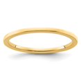 thumbnail image 1 of Diamond2Deal 14k Yellow Gold 1.2mm Flat Polished Women's Stackable Band Size 5.5, 1 of 3
