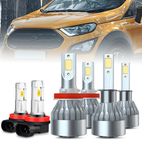 Fits 2021 Ford EcoSport LED Headlight Bulb H1 High Beam H11 Low Beam H11/H8/H16 Fog Light Kit
