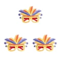 thumbnail image 1 of Ounissouiy DIY Plume anteojos marco carnaval decorativo puesta en escena mascarada decoración fiesta favores gafas Plume Type1 NO1, 1 of 6