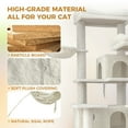 thumbnail image 7 of Zephypaws 68in Cat Tree,Multi-Level Cat Tower for Indoor Cats,2 Widened Plush Perches Cat Condo with Scratching Post,Big Caves,Beige, 7 of 7