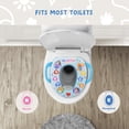 thumbnail image 3 of Asiento para ir al baño Ms. Rachel Soft con gancho de almacenamiento, 3 of 4