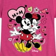 thumbnail image 3 of Disney - Mickey Minnie Heart - Toddler & Youth Girls Short Sleeve Graphic T-Shirt, 3 of 5