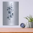 thumbnail image 4 of Luxe Metal Art 'Floral Blue' by Incado, Metal Wall Art, 12"x16", 4 of 9