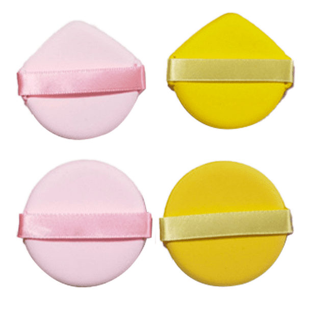 Esponja de mezcla de soplo de maquillaje de triángulo suave para cara de soplo de polvo, esponja de almohadilla de belleza para base cosmética para líquido, crema, polvo, uso doble en seco húmedo
