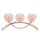 thumbnail image 3 of Candelabro De Cena 3 Brazos Arco Clásico Europeo Hierro Cristal, 3 of 8
