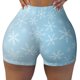 thumbnail image 2 of Fotbe Snowflake Snowing Shorts Sin Costuras – Shorts Deportivos de Cintura Alta para Mujer, Elásticos para Gimnasio, Yoga, Running o Ciclismo-Medium, 2 of 8