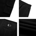 thumbnail image 7 of CIENVNSTG Mens Outdoor Work Casual Cargo Trousers Solid Plain Fabric Multi Side Utility Pockets Elastic Waist Straight Leg Lightweight Breathable Daily Commute Wear Pants Black 5XL, 7 of 7