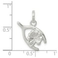 thumbnail image 3 of Sterling Silver Four Leaf Clover & Wishbone QC6108, 3 of 4