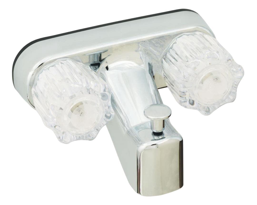 Empire Brass U-YJW41VB Chrome 4" Tub Faucet with Clear Knobs & Diverter