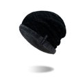 thumbnail image 1 of Gorro de lana de punto cálido de terciopelo para hombre, gorro estilo jersey coreano para exteriores para otoño e invierno, 1 of 5