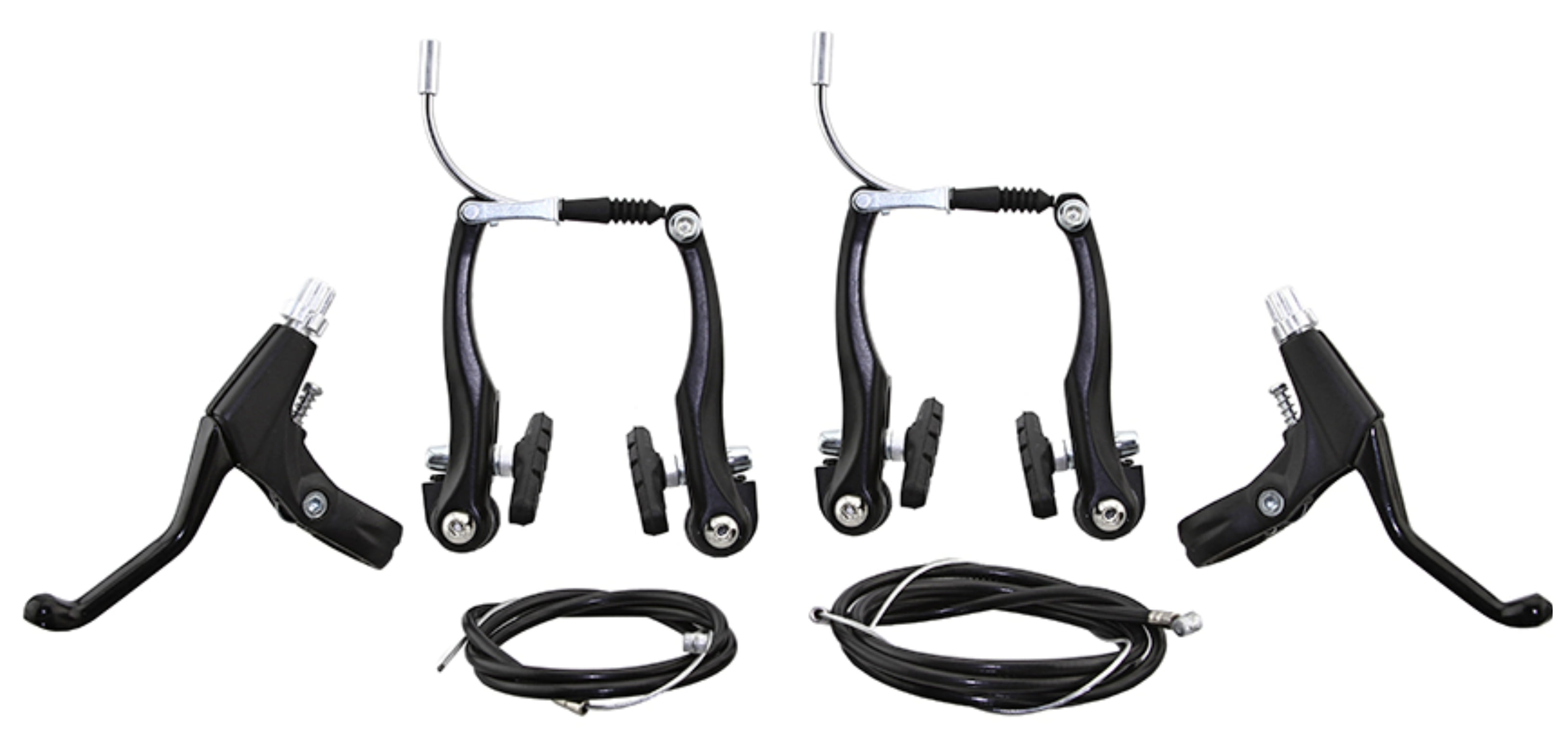 Black Alloy 408 Bike VBrake with Lever. Front and Rear Bicycle Brake