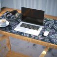 thumbnail image 3 of Long Mouse Pads for Desk,Pioneer Flower Floral Print Pattern Desk Mats on Top Of Desks, Desk Mouse Pad Extra Large with 3mm Non-Slip Base and Stitched Edge for Gaming,Office,Work,Home 35.4"x15.7", 3 of 6