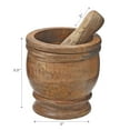 thumbnail image 3 of Maison Concepts Mango Wood Mortar & Pestle 5", 3 of 4