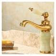 thumbnail image 4 of Bathroom Faucet Brass and Jade faucet Bathroom Basin faucet Sink Mixer Tap Gold Sink Faucet Bath Basin Sink Faucet, 4 of 7