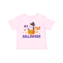 Inktastic My 1st Halloween with Unicorn Witch Girls Baby T-Shirt