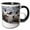 Black/White, variant on 3drose, Gentoo Penguin, 11oz Two-tone Blue Mug