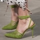 thumbnail image 1 of New Fashion Pointed Toe Cutout Pumps Sandals Sexy Stiletto Buckle Strap White High Heels Party Wedding Women'S Shoes Gladiator, 1 of 5