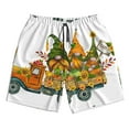 thumbnail image 5 of Goofa Thanksgiving Truck Printed Mens Swim Trunks Summer Quick Dry Short Beach Swimwear Bathing Suits-3X-Large, 5 of 9