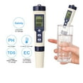 thumbnail image 2 of 5 in 1 Digital Water Quality Detector PH/EC/TDS/Salinity/Temperature Testing Meter Multi-Function Water Quality Tester Monitor ,Accurate, 2 of 7