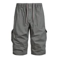thumbnail image 2 of 2025 Summer Men's Pocket Sporty Thin Casual Loose Large Sized Work Pants, 2 of 5