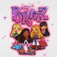 thumbnail image 2 of Bratz Women's Retro 90s Style Dolls Throwback Graffiti Style Adult T-Shirt, 2 of 5