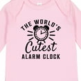 thumbnail image 4 of Inktastic The Worlds Cutest Alarm Clock Boys or Girls Long Sleeve Baby Bodysuit, 4 of 5