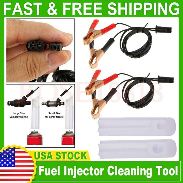 Auto Car Vehicles Tool Fuel Injector Flush Cleaner Adapter DIY Kit