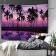 thumbnail image 5 of Cumka Home Sunrise Beach Tapestry Wall Hanging, Sunset Sea Ocean Tapestry Tropical Seashore Island Wall Tapestry Beach Wave Nature Tapestry, Beach Wall Decor for Dorm Bedroom Living Room 80"W x 60"L, 5 of 5