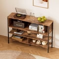 thumbnail image 4 of Credenza de Madera con 4 Niveles, Estructura de Metal y Estantes Abiertos, 4 of 8