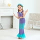 thumbnail image 3 of Vestido de princesa para niñas, vestido de sirena Ariel, disfraces de Cosplay para fiesta de Carnaval de Halloween, 3 of 4
