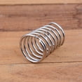 thumbnail image 5 of SS DESIGNS Handmade Spiral Ring, Wire Spiral Ring, 925 Sterling Silver Ring, Adjustable Ring, Silver Ring, Wire Wrap Ring, Band Ring, Statement Ring, 5 of 5