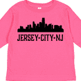 thumbnail image 4 of Inktastic Jersey City New Jersey City Skyline Boys or Girls Long Sleeve Toddler T-Shirt, 4 of 5