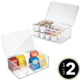 thumbnail image 2 of Organizador de almacenamiento mDesign Ligne con tapa para bolsitas de té y cápsulas de café, 2 of 9