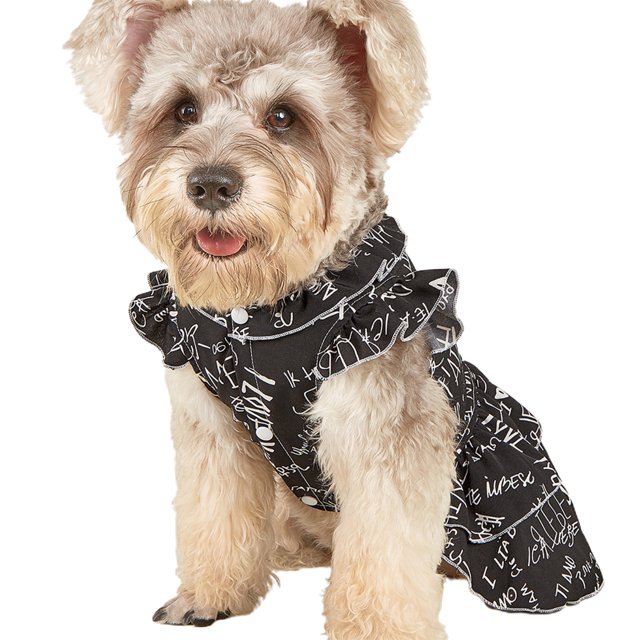 Walbest Pet Dog Dress Comfortable Polyester Letter Printed Sleeveless