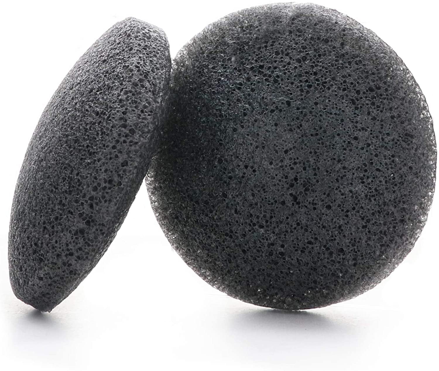 PACIFIC SHAVING COMPANY KONJAC SPONGE - 2PK | NATURAL & COMPOSTABLE, GENTLE AND EFFECTIVE EXFOLIATION, HELPS LEAVE SKIN BRIGHTER, SOFTER, SMOOTHER (PACK OF 2)