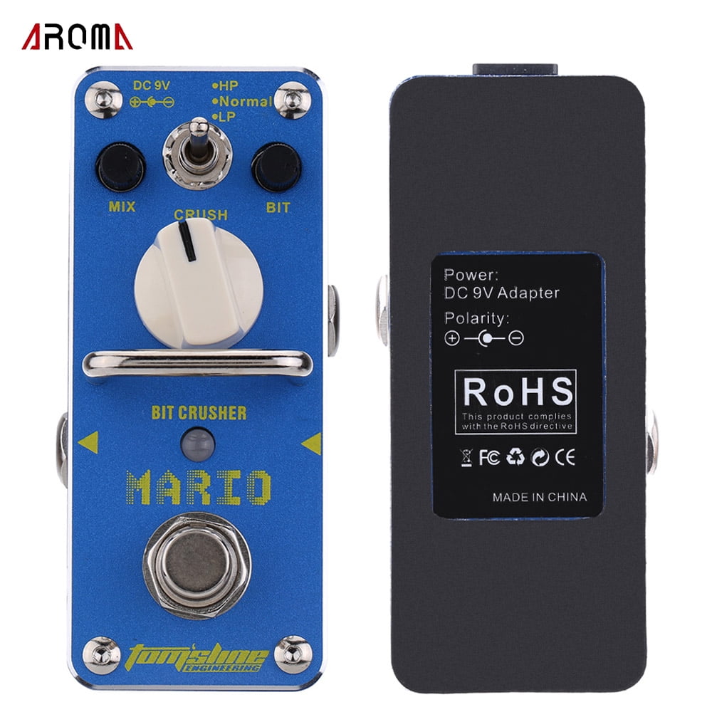 AROMA AMO-3 Mario Bit Crusher Electric Guitar Effect Pedal Single Effect with True Bypass