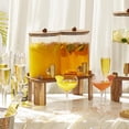 thumbnail image 3 of Dispensador de bebidas FavorFlavor, vaso de 1 galón con soporte de madera, x2, 3 of 7