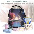 thumbnail image 5 of Daiia Dreamy Forest Elf Large Capacity Baby Bag Waterproof Stylish Diaper Bag Mummy Backpack Adjustable Straps Diaper BagBaby Essentials Bag, 5 of 6