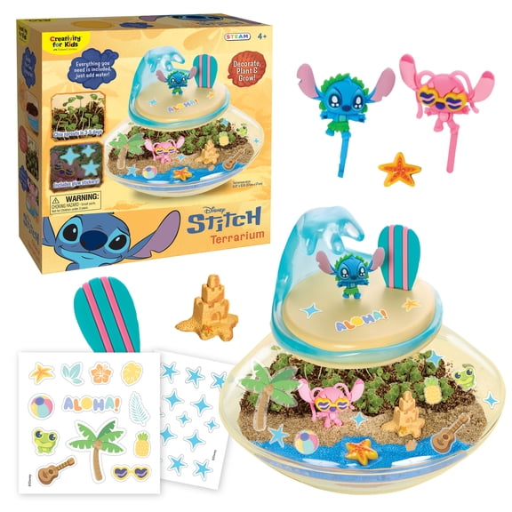 Disney Stitch & Angel Terrarium | Plant 'N Play STEAM Kit (Ages 4 )