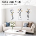 thumbnail image 2 of Metal Wall Art Decor Rustic Home Decor Modern Farmhouse Dining Room Housewarming Gifts Minimalist Flower Wall Decors for Livingroom Bathroom Bedroom 3PCS Design 2, 2 of 6