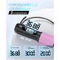 thumbnail image 3 of Jump Rope RENPHO Smart Jump Rope con contador rosa, 3 of 8