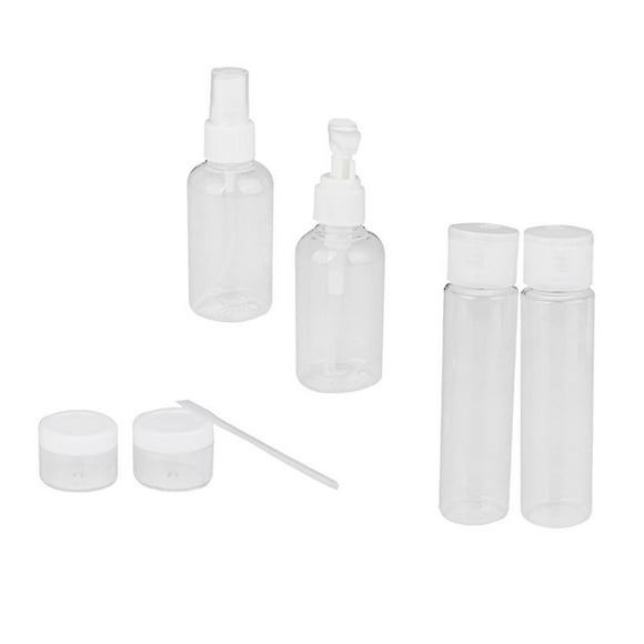 Atomizador de Plástico Yotijar 6 piezas para Viajes 50ml 75ml 10ml color transparente blanco