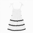 thumbnail image 5 of NIEWTR Robe Douce Sans Manches pour Fillettes, Imprimé Fruits, Robe d'Été pour Vacances (Blanc, 7-8 Ans), 5 of 5