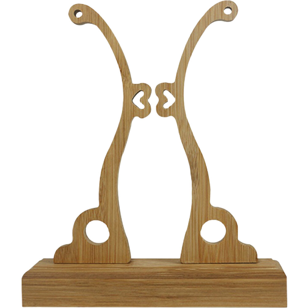 Hand Fan Display Holder Desktop Decorative Chinese Style Round Hand Fan