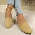 thumbnail image 6 of HTHLVMD V-Cut Slip-On Flats, Round Toe Everyday Flats, Womens Ballet Flats 2026 Pointed Toe Slip-On Dressy Flat Shoes Casual Lightweight Comfortable Business Work Loafer Shoes, Gold 9, 6 of 9