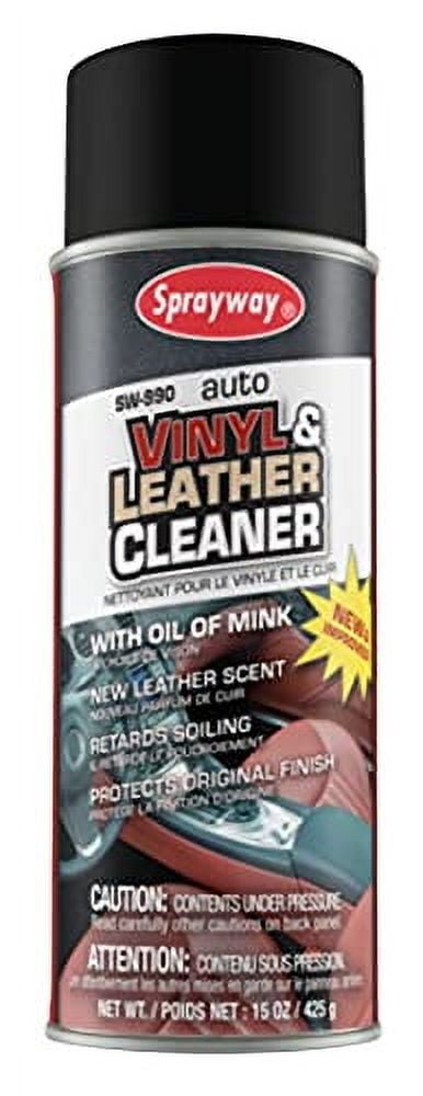 SPRAYWAY 990 SW990 Vinyl Leather Cleaner, 16 oz Can, Hazy White, Liquid