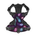 thumbnail image 4 of Lsque Peacock Feathers3 Dog Harness, No-Pull Pet Harness with 2 Leash Clips, Adjustable Soft Padded Dog Vest with Easy Control Handle for Large Dogs-Medium, 4 of 9